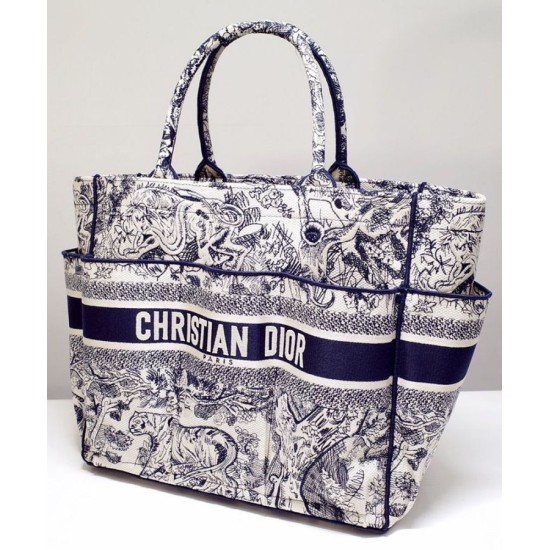 Fake Christian Dior Catherine Tote Dark Blue Replica Replica Christian Dior Catherine Tote Dark Blue