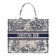Fake Christian Dior Book Tote Multicolor Dior Around the World Embroidery Blue Replica Fake Christian Dior Book Tote Multicolor Dior Around the World Embroidery Blue Replica