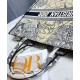 Fake Christian Dior Book Tote Multicolor Dior Around the World Embroidery Blue Replica Fake Christian Dior Book Tote Multicolor Dior Around the World Embroidery Blue Replica
