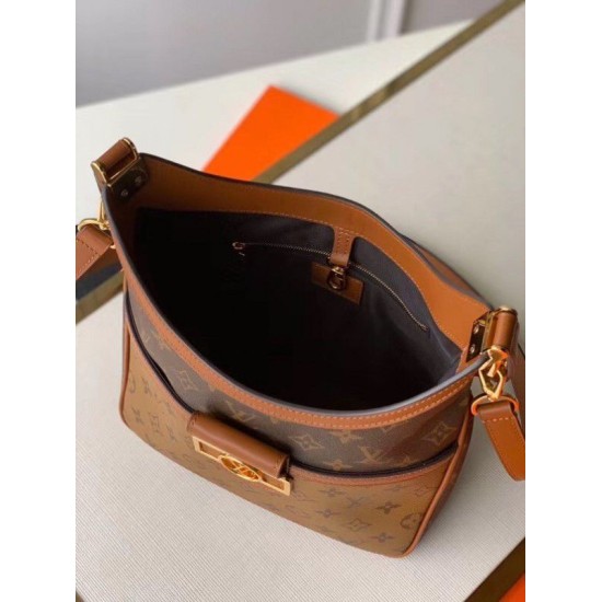 Fake Louis Vuitton Hobo Dauphine PM Monogram Reverse M45194 Replica