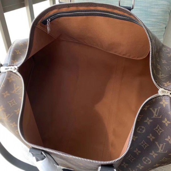 Replica Louis Vuitton Keepall Bandouliere 55 Monogram Macassar M56714