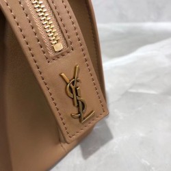 Replica YSL Saint Laurent East Side Smooth Leather Small Tote Bag 554116 Brown