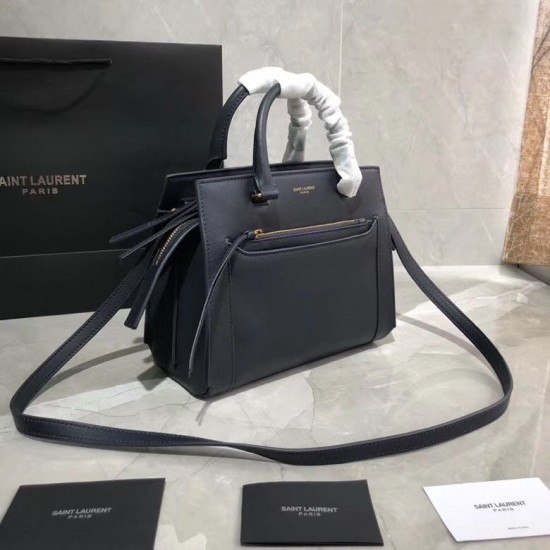 Replica YSL Saint Laurent East Side Smooth Leather Small Tote Bag 554116 Navy Blue