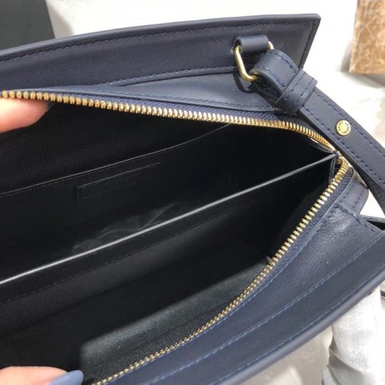 Replica YSL Saint Laurent East Side Smooth Leather Small Tote Bag 554116 Navy Blue