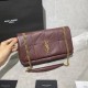 Replica YSL Saint Laurent Jamie Medium Carre Rive Gauche Flap Bag Dark Legion Red Fake YSL Saint Laurent Jamie Medium Carre Rive Gauche Flap Bag Dark Legion Red Replica