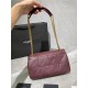 Replica YSL Saint Laurent Jamie Medium Carre Rive Gauche Flap Bag Dark Legion Red Fake YSL Saint Laurent Jamie Medium Carre Rive Gauche Flap Bag Dark Legion Red Replica