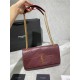 Replica YSL Saint Laurent Jamie Medium Carre Rive Gauche Flap Bag Dark Legion Red Fake YSL Saint Laurent Jamie Medium Carre Rive Gauche Flap Bag Dark Legion Red Replica