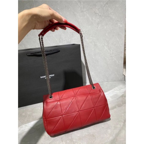 Fake YSL Saint Laurent Jamie Medium Carre Rive Gauche Flap Bag Red Replica Replica YSL Saint Laurent Jamie Medium Carre Rive Gauche Flap Bag Red