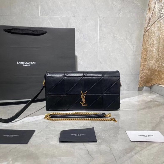Replica YSL Saint Laurent Jamie Medium Carre Rive Gauche Flap Bag Black Fake YSL Saint Laurent Jamie Medium Carre Rive Gauche Flap Bag Black Replica