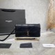 Replica YSL Saint Laurent Jamie Medium Carre Rive Gauche Flap Bag Black Fake YSL Saint Laurent Jamie Medium Carre Rive Gauche Flap Bag Black Replica
