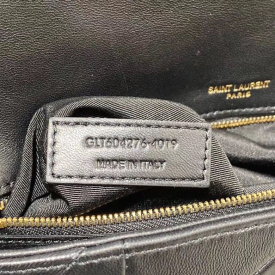 Replica YSL Saint Laurent Jamie Medium Carre Rive Gauche Flap Bag Black Fake YSL Saint Laurent Jamie Medium Carre Rive Gauche Flap Bag Black Replica