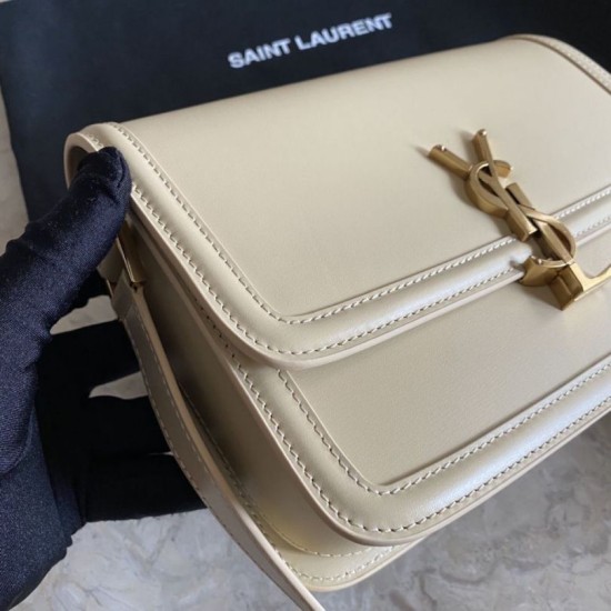 Fake YSL Saint Laurent Solferino Medium Monogram Satchel Bag Apricot Replica Fake YSL Saint Laurent Solferino Medium Monogram Satchel Bag Apricot Replica