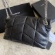 Replica YSL Saint Laurent Loulou Puffer Medium Bag Quilted Wrinkly Matte Leather Black Fake YSL Saint Laurent Loulou Puffer Medium Bag Quilted Wrinkly Matte Leather Black Replica