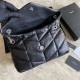 Replica YSL Saint Laurent Loulou Puffer Medium Bag Quilted Wrinkly Matte Leather Black Fake YSL Saint Laurent Loulou Puffer Medium Bag Quilted Wrinkly Matte Leather Black Replica