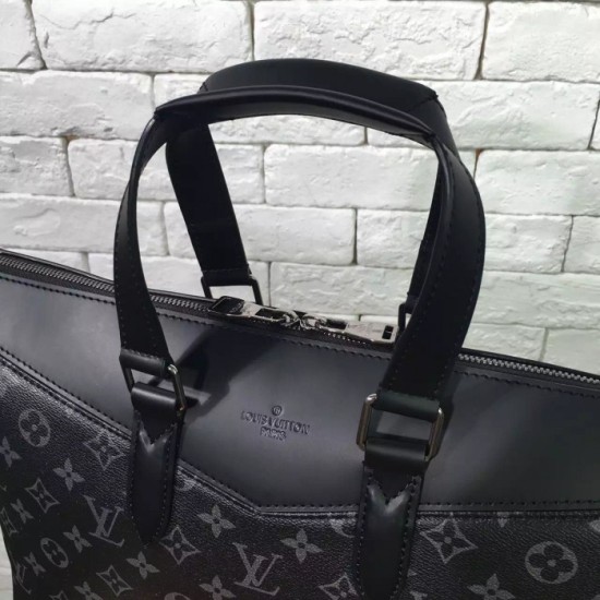 Fake Louis Vuitton  Briefcase Explorer Monogram Eclipse M40566 Replica