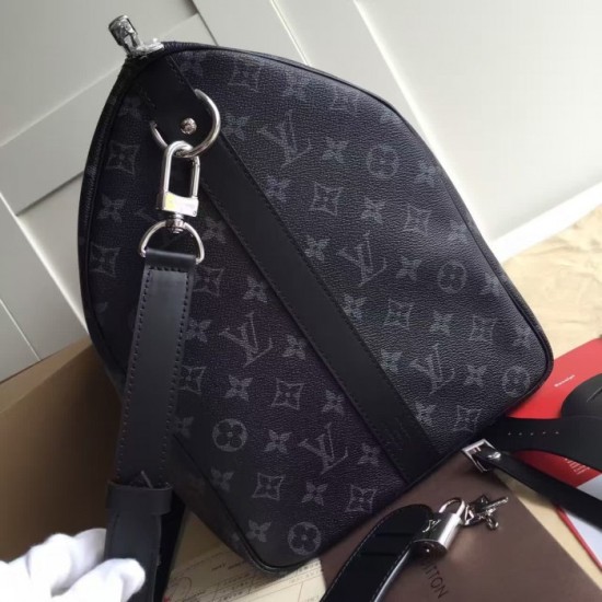 Replica Louis Vuitton  Keepall 45 Bandouliere Monogram Eclipse M40569