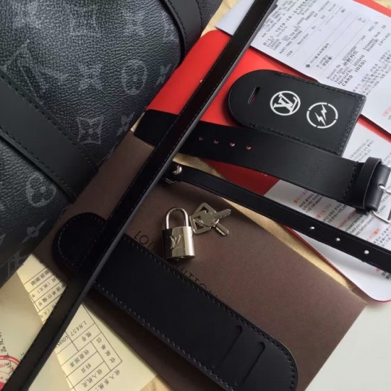 Replica Louis Vuitton  Keepall 45 Bandouliere Monogram Eclipse M40569