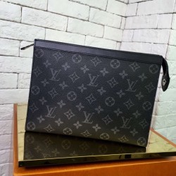 Replica Louis Vuitton Pochette Voyage MM Monogram Eclipse M61692 Replica Louis Vuitton Pochette Voyage MM Monogram Eclipse M61692