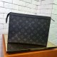 Replica Louis Vuitton Pochette Voyage MM Monogram Eclipse M61692 Replica Louis Vuitton Pochette Voyage MM Monogram Eclipse M61692