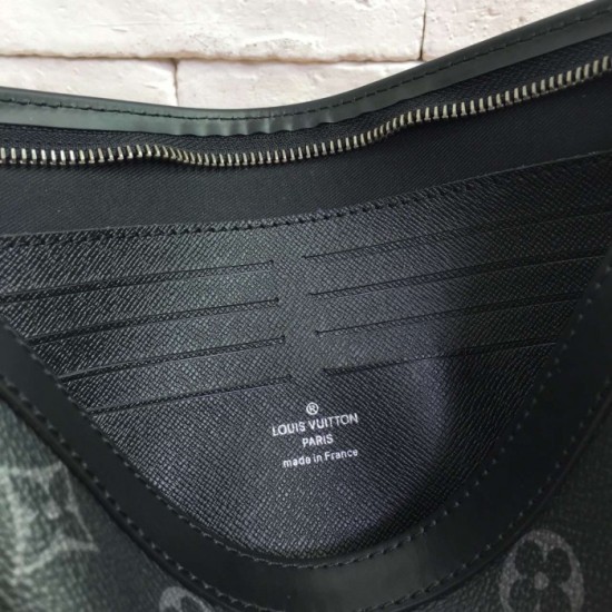Replica Louis Vuitton Pochette Voyage MM Monogram Eclipse M61692 Replica Louis Vuitton Pochette Voyage MM Monogram Eclipse M61692
