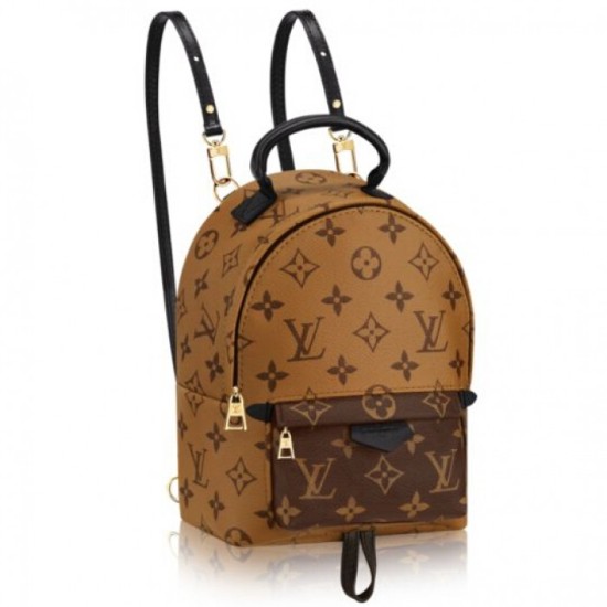 Replica Louis Vuitton  Monogram Reversed Palm Springs Backpack Mini M42411
