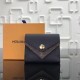 Replica Louis Vuitton Double V Compact Wallet Taurillon Leather M64420 Fake Louis Vuitton Double V Compact Wallet Taurillon Leather M64420 Replica