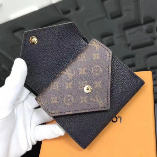 Replica Louis Vuitton Double V Compact Wallet Taurillon Leather M64420 Fake Louis Vuitton Double V Compact Wallet Taurillon Leather M64420 Replica