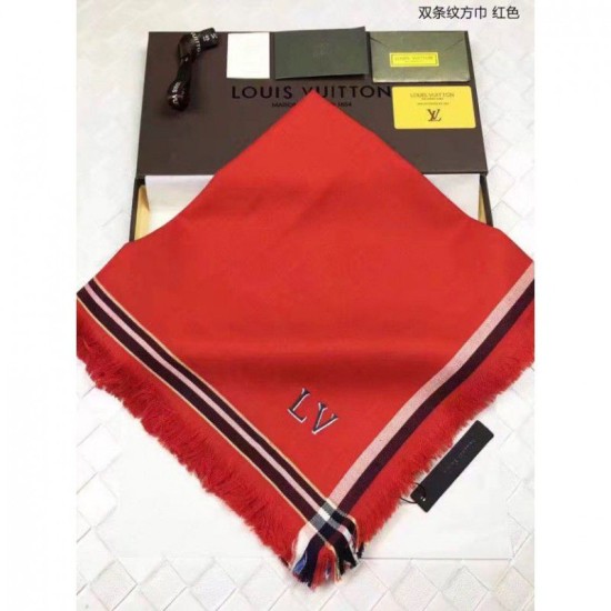 Replica Louis Vuitton  Red Double Stripes Square MP1703