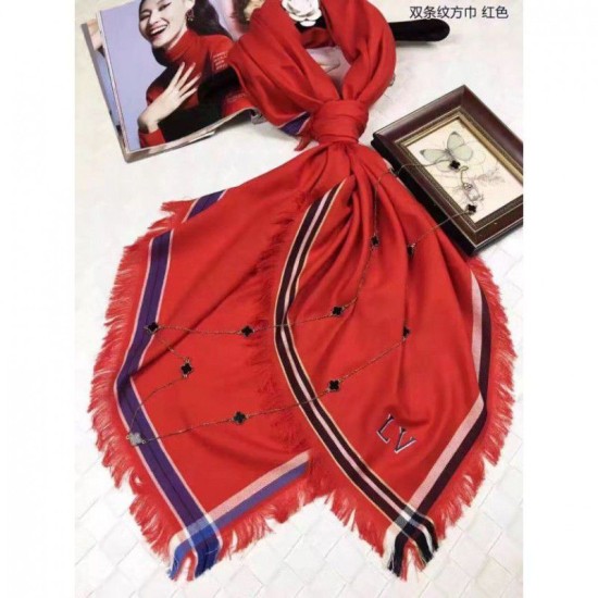 Replica Louis Vuitton  Red Double Stripes Square MP1703