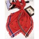 Replica Louis Vuitton  Red Double Stripes Square MP1703