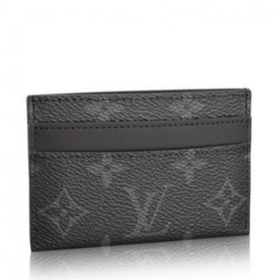 Fake Louis Vuitton Double Card Holder Monogram Eclipse M62170 Replica