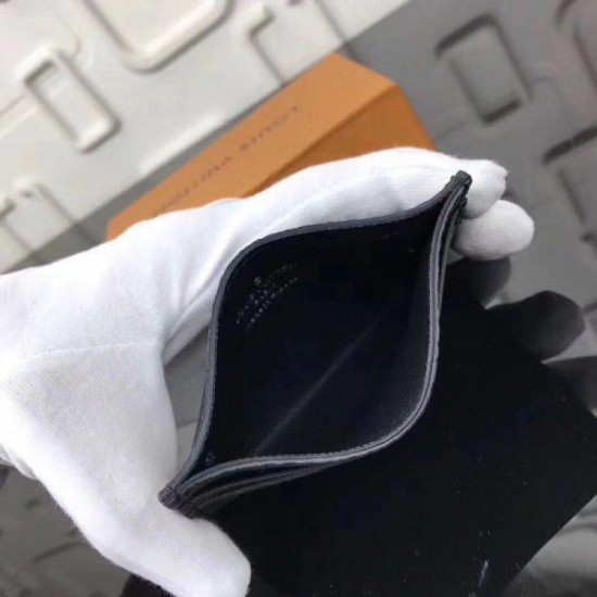Fake Louis Vuitton Double Card Holder Monogram Eclipse M62170 Replica