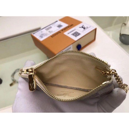 Fake Louis Vuitton Key Pouch Damier Azur N62659 Replica