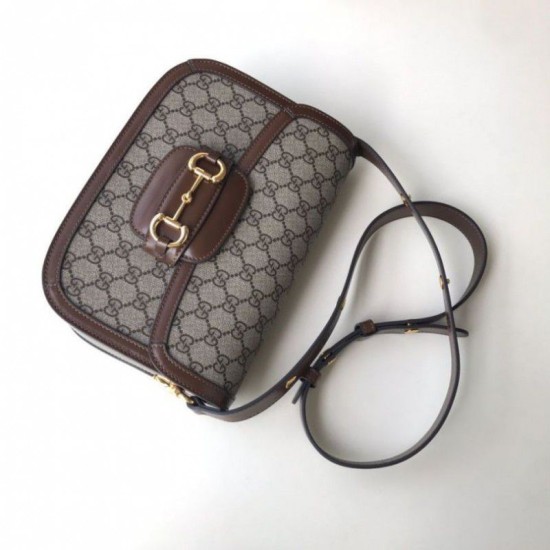 Fake Gucci 1955 Horsebit Small Shoulder Bag 602204 Coffee Replica Fake Gucci 1955 Horsebit Small Shoulder Bag 602204 Coffee Replica