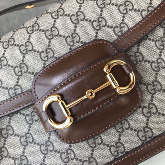 Fake Gucci 1955 Horsebit Small Shoulder Bag 602204 Coffee Replica Fake Gucci 1955 Horsebit Small Shoulder Bag 602204 Coffee Replica