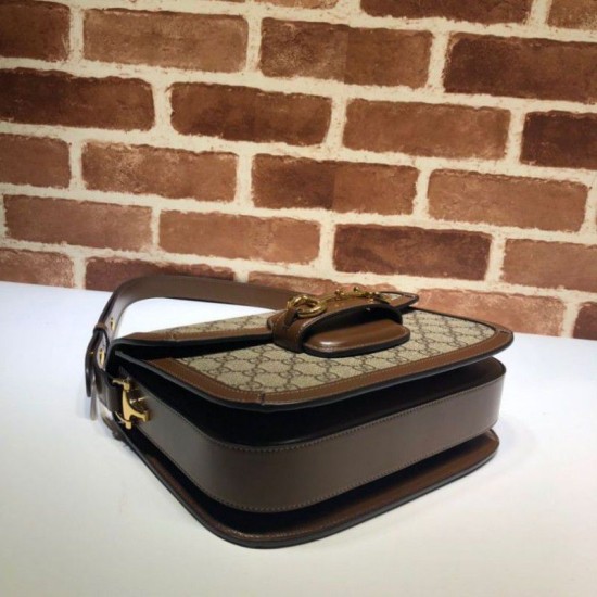 Replica Gucci 1955 Horsebit Small Shoulder Bag 602204 Brown Replica Gucci 1955 Horsebit Small Shoulder Bag 602204 Brown
