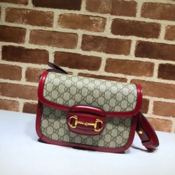 Replica Gucci 1955 Horsebit Small Shoulder Bag 602204 Red