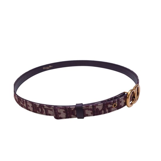 Replica Christian Dior Saddle Dior Oblique Belt Red