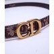Replica Christian Dior Saddle Dior Oblique Belt Red