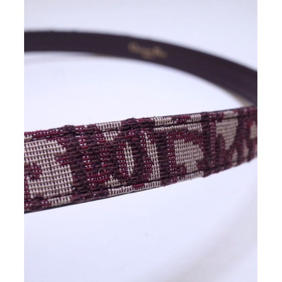 Replica Christian Dior Saddle Dior Oblique Belt Red