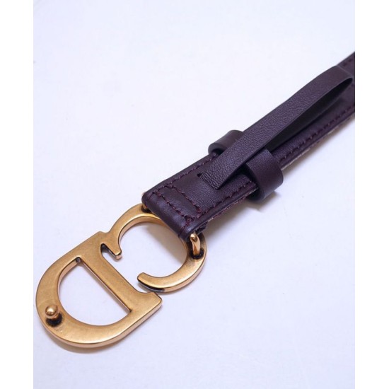 Replica Christian Dior Saddle Dior Oblique Belt Red