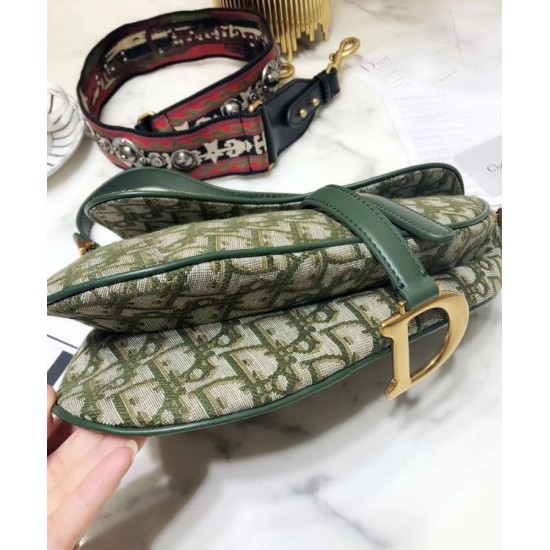 Replica Christian Dior Saddle Bag M0446 Green
