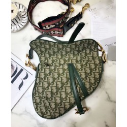 Fake Christian Dior Saddle Bag M0446 Green Replica Replica Christian Dior Saddle Bag M0446 Green