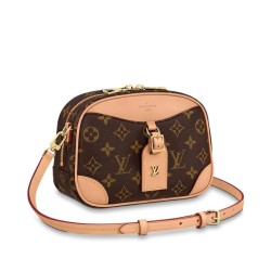 Fake Louis Vuitton Deauville Mini Bag M45528 Brown Replica