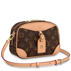 Fake Louis Vuitton Deauville Mini Bag M45528 Brown Replica