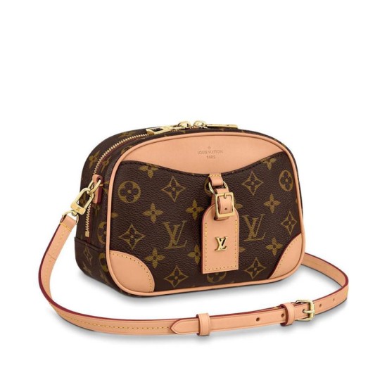 Fake Louis Vuitton Deauville Mini Bag M45528 Brown Replica