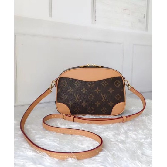 Fake Louis Vuitton Deauville Mini Bag M45528 Brown Replica