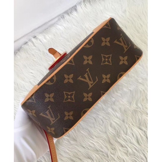 Fake Louis Vuitton Deauville Mini Bag M45528 Brown Replica