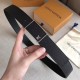 Replica Louis Vuitton Metropole 35MM Belt Taiga Leather M0002S
