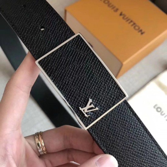 Replica Louis Vuitton Metropole 35MM Belt Taiga Leather M0002S